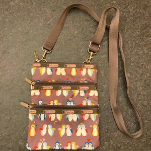 LeSportSac Mini-Crossbody Bag with Penguins